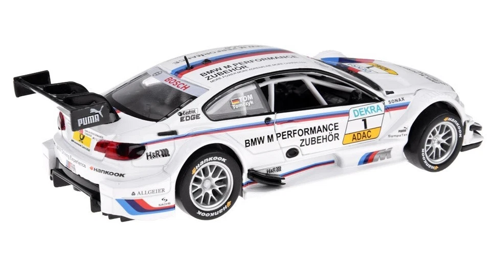 BMW M3 DTM Silver Wheel 1:32 Nuovo Retrocarica Breechloading Car 1/32 - Immagine 3 di 4