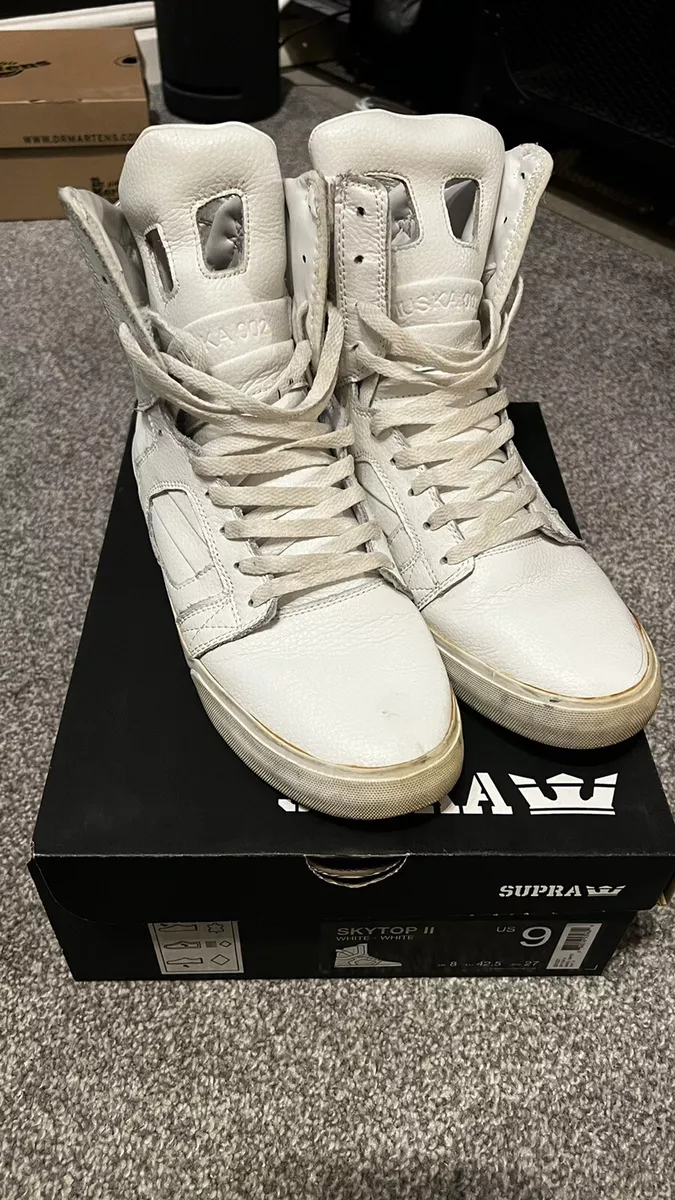 Supra skytop hotsell ii white