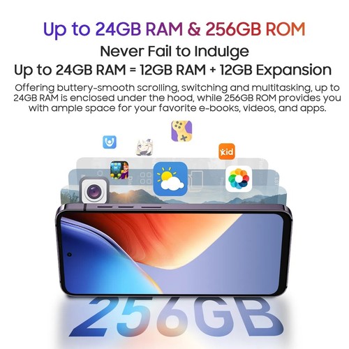 Blackview A96 Android 13 Global Phone 6.5'' 2.4K 120Hz Helio G99 12GB+256GB 48MP - Picture 7 of 12