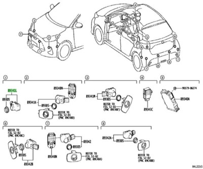 TOYOTA Venza mirai tundra Sensor Ultrasonic Genuine JDM OEM 89341