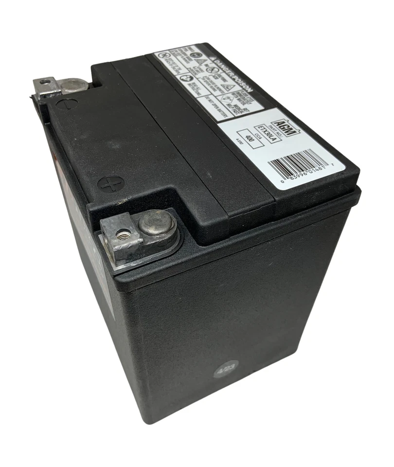 Deka ETX30L 12V AGM Motorcycle Battery 400CCA Maintenance-Free OEM 1Yr Warranty - Image 3 of 3