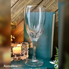 Lenox ￼Firelight Ice Tea Glass Gold Rim NO Panel Cuts Blown Glass Lenox Ice Tea*