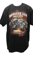 New Monster Jam World Finals 2017 Mens Size L Large Black Shirt