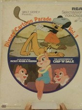 Disney Cartoon Parade Volume 1 CED Selectavision VideoDiscs Vintage TV Series