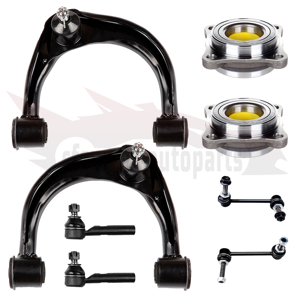 8PCS Front Upper Control Arm & Wheel Hub Bearing Kit for Toyota 4Runner