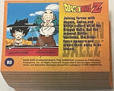 DRAGON BALL Z CHROMIUM 2000 SET OF 80 CARDS | eBay