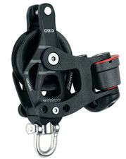 Harken 6266 BOZZELLO ELEMENT 60mm SINGOLO-GIREVOLE-C/ARRICAVO E STROZZATORE 150