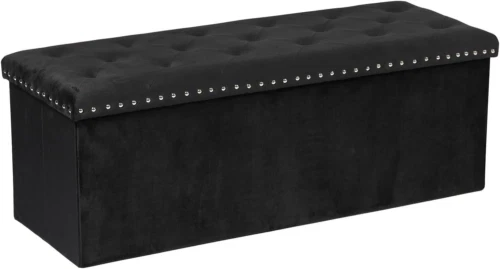 Small velvet ottoman storage online
