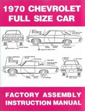 1970 Chevy Assembly Manual Impala Caprice Bel Air Biscayne Chevrolet Factory
