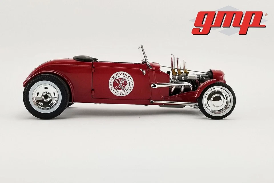 INDIAN MOTORCYCLES 1934 HOT ROD ROADSTER 1/18 scale DIECAST CAR GMP 18958 - Image 2 of 4