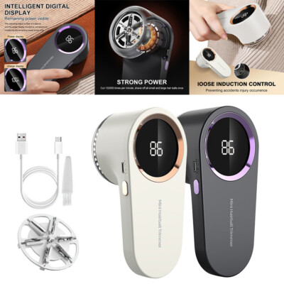 Rechargeable Electric Clothes Lint Pill Fluff Remover Fabric Sweater Fuzz Shaver