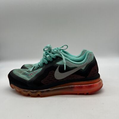Nike Air Max 2014 621078-303 Women's Turquoise Black Running Shoes Size 