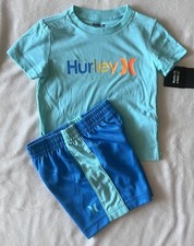 HURLEY Toddler Boy  s T-Shirt and Shorts Outfit, 2-piece set