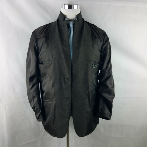 Andrew Fezza Signature Collection 40S Brown Birdseye Suit Blazer Sport Coat - Picture 9 of 11