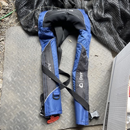 Onyx A/M24 Automatic Manual Inflatable PFD Life Jacket Blue Rearming 1352 eBay