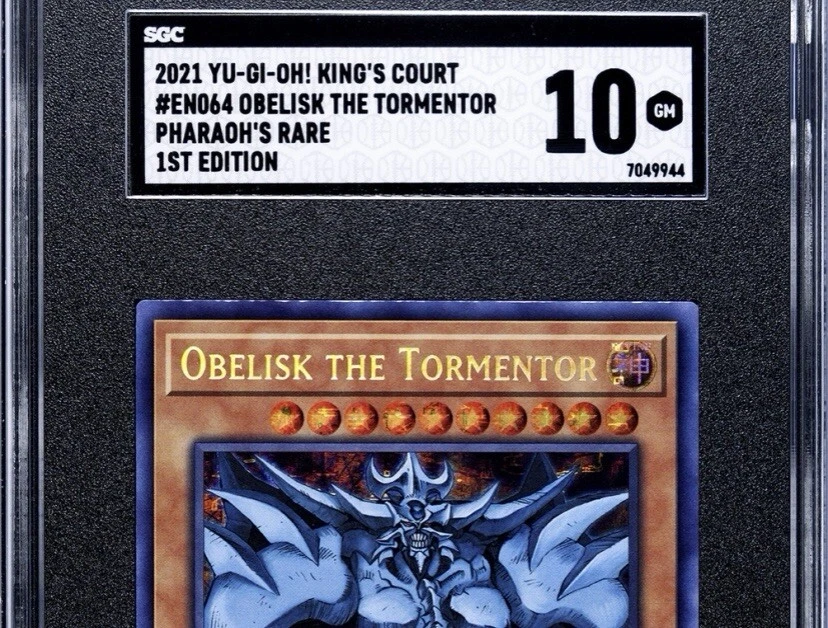2021 YU-GI-OH! KING'S COURT 1ST EDITION #EN064 OBELISK THE TORMENTOR SGC 10 - Image 3 of 4