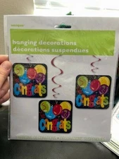 Unique Congrats Hanging Decorations 3ct New!!!