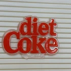 Vintage Coca-Cola Diet Coke Menu Board LOGO Sign Theater 1-3/4" x 2-3/4" NOS!