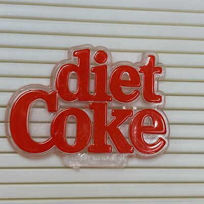 Vintage Coca-Cola Diet Coke Menu Board LOGO Sign Theater 1-3/4