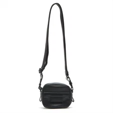 BOTTEGA VENETA LEGGERO Shoulder Bag Black Leather 566753 Auth Used F/S