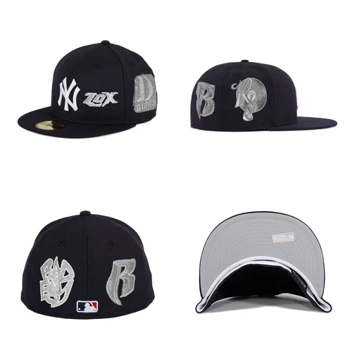 LOX New York Yankees 59FIFTY Fitted Bad Boy Ruff Ryders Rocafella Hat Club