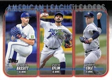 American League Wins Leaders #57 - 2024 Topps Series 1 - Baseball