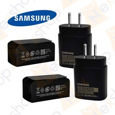 2x Original Samsung Galaxy S21 S21+ 25W Super Fast Wall Charger & USB-C Cable