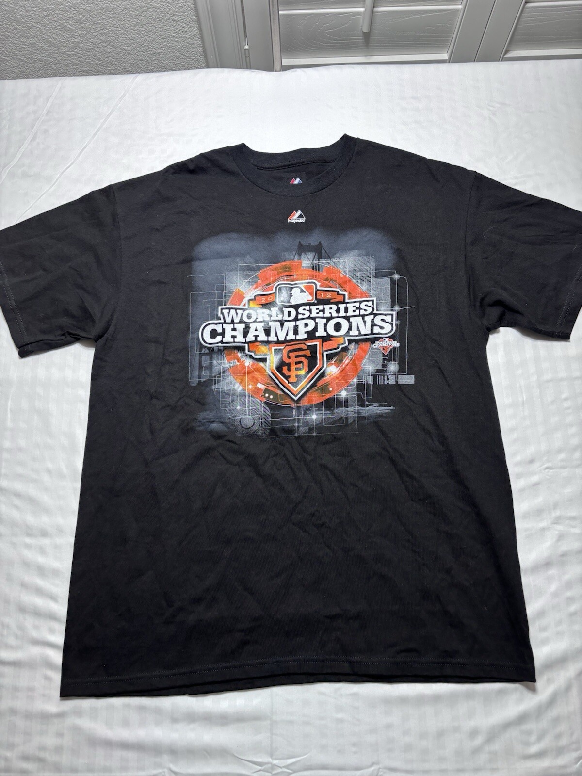 San Francisco Giants 2012 World Series Champions Majestic T-Shirt Men Size XL