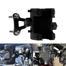 Black Motorcycle Cell Phone Holder GPS Mount Kit Bracket Fit For Harley Touring