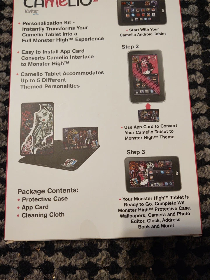 Monster High Kit Personalizador Estuche Protector, Tarjeta App, Paño de Limpieza Tablet 7"  Foto 3 de 4