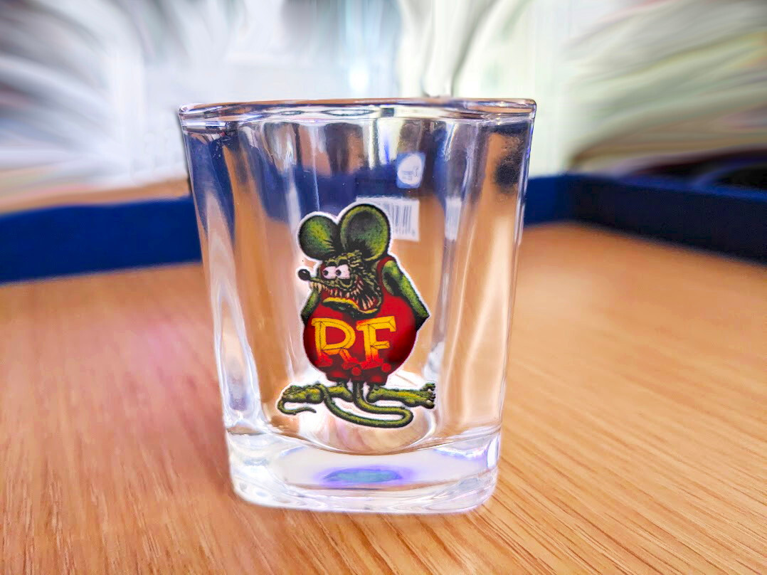 Rat Fink Shot Glass Limited Edition Extra Thick, High Quality
