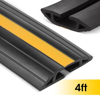 Stageek 4 Ft Floor Cable Cover Flexible Pvc Duct Cord Protector