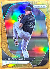 2020 Panini Prizm Baseball Mike Clevinger Gold 032/100 #129 Indians!!