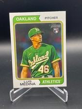 2023 Topps Heritage High Number #649 Luis Medina Oakland Athletics Rookie Card