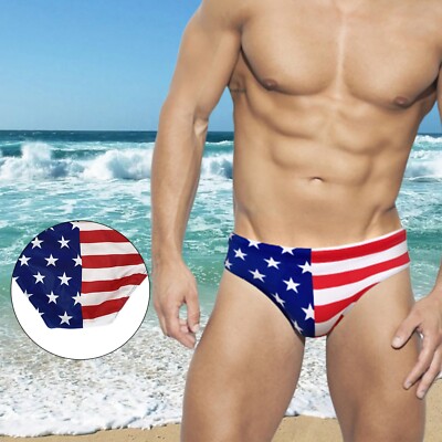 Bikini Bademode Strand Badeslip Herren -aFlag Badeanzug Sterne und Streifen