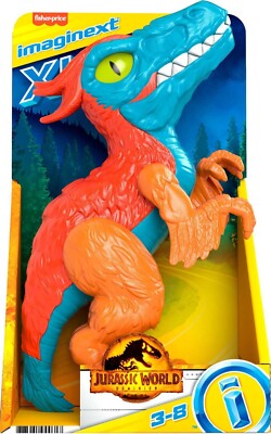 Imaginext Jurassic World Dominion Pyroraptor XL Poseable 10-Inch Dinosaur