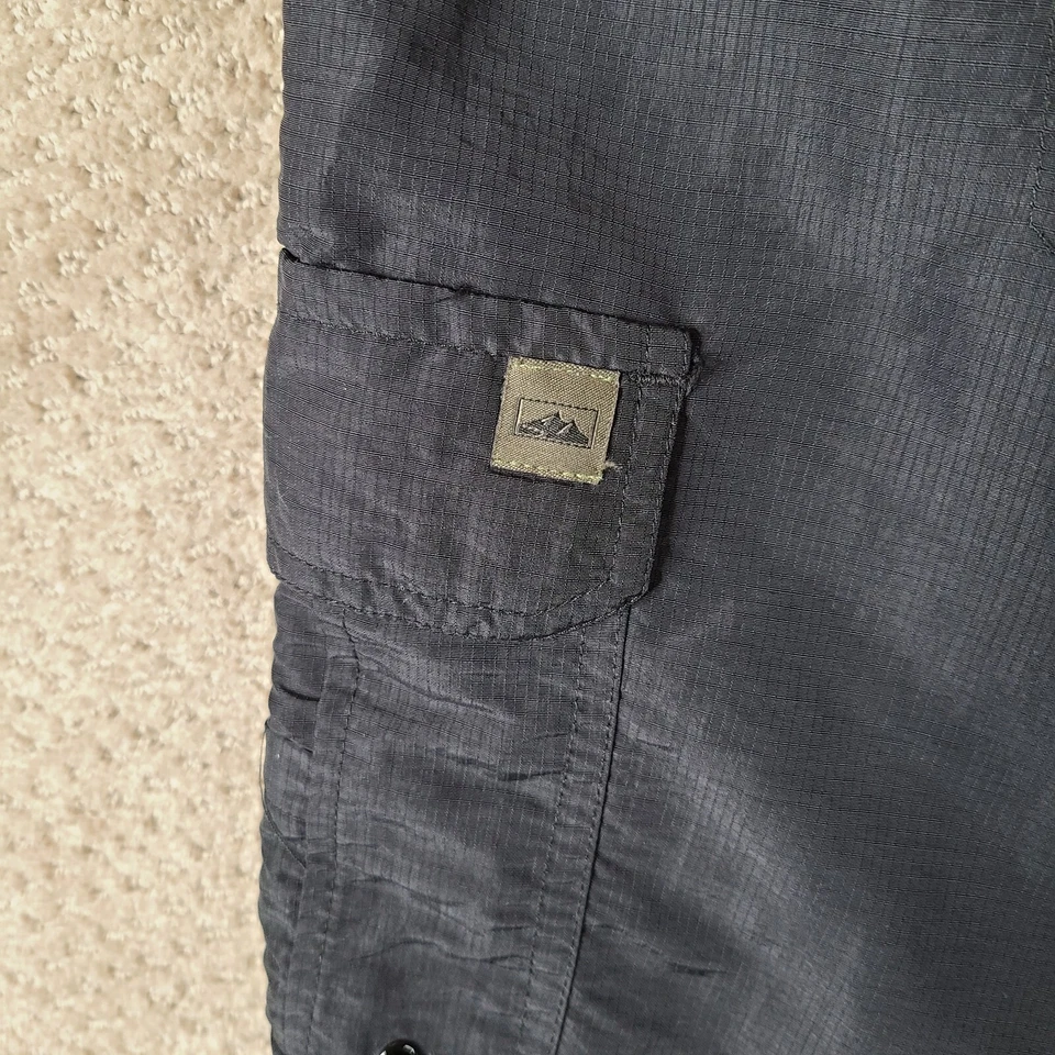 Pantalones Cortos Northwest Territory Para Hombres XL Negro Nylon Carga Ripstop Aire Libre Senderismo Foto 3 de 4