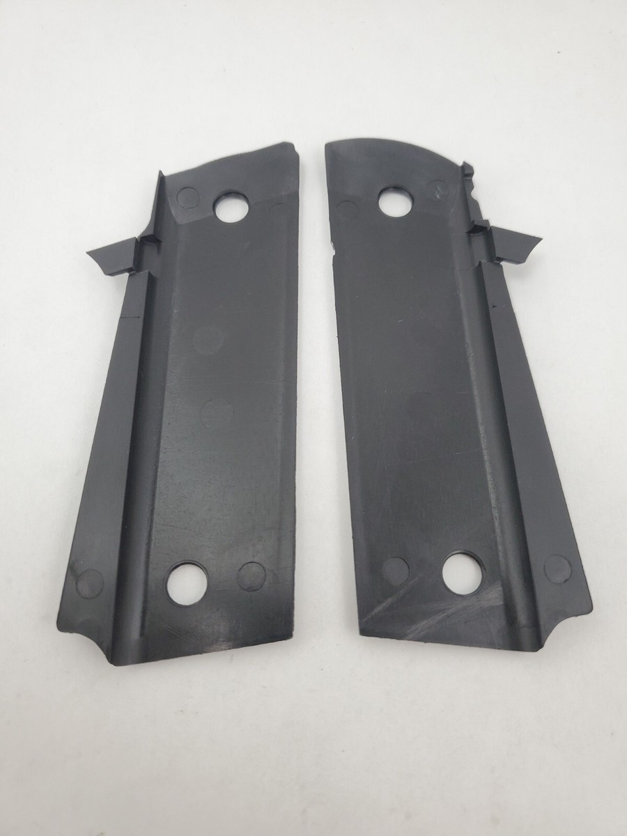NOS OEM Para Ordance 1911 Grips Blk Full Size Double Stack 45 ACP