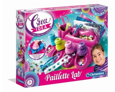 Clementoni 15279 Pailletten Labor Experimentierkasten Bastel Set Neu