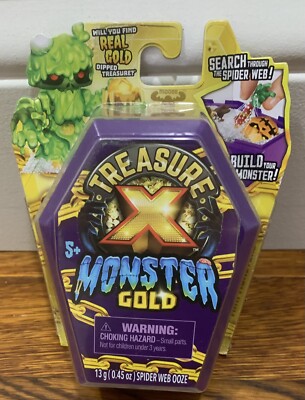 6 Packs Treasure X Monster Gold Mini Coffin Spider Web Ooze Trick or Treat