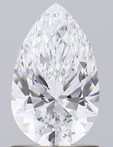IGI Certified Lab Grown 0.50 Ct PEAR Diamond D Color VS1 Clarity HPHT