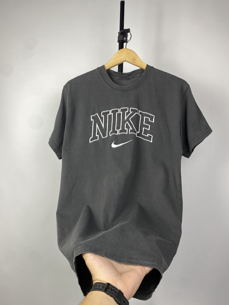 Nike Vintage T Shirt 90s Big Logo Y2k USA Affliciton Men's S Size