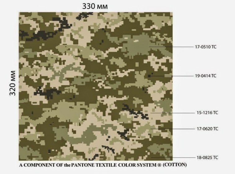 Camouflage cotton fabric 