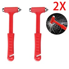 2X Emergency Car Safety Escape Hammer Seat Belt Cutter Tool Window Glass Breaker