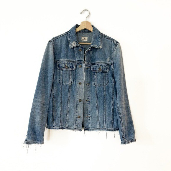 Ag Adriano Goldschmied Men's Dart Denim Jacket Brown Ag Adriano