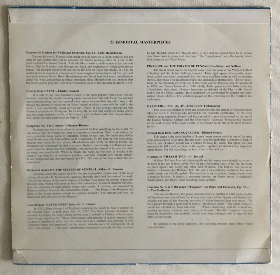 25 Immortal Masterpieces VG+ - Image 2 of 4