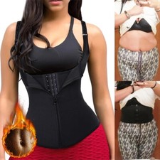 Womens Slimming Body Shaper Waist Trainer Vest Sweat Sauna Tank Top Shapewear US