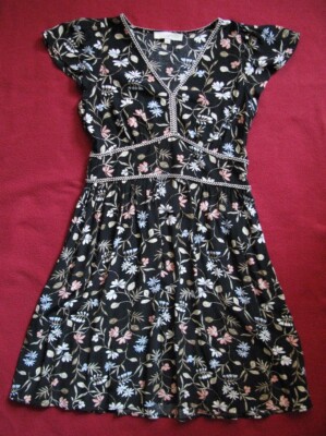 Loft flutter sleeve dress size