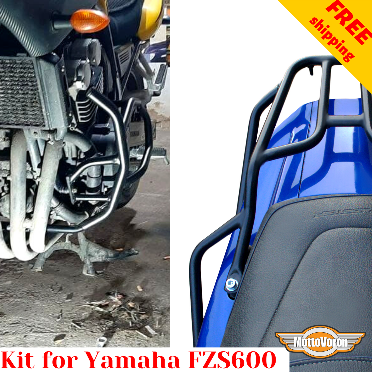 Cache Calandre / Grille De Radiateur Pour Yamaha FZS600 Fazer S (1998-2003) - Aluminium Noir - Neuf