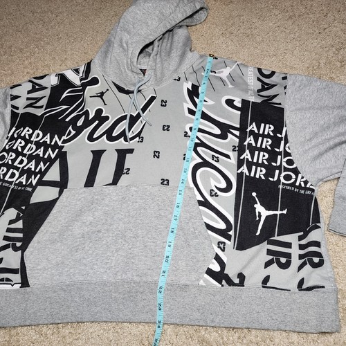 Size 1X - Women's Nike Jordan Essentials Fleece Hoodie Jogging Lounge Loose Fit - Picture 9 of 9